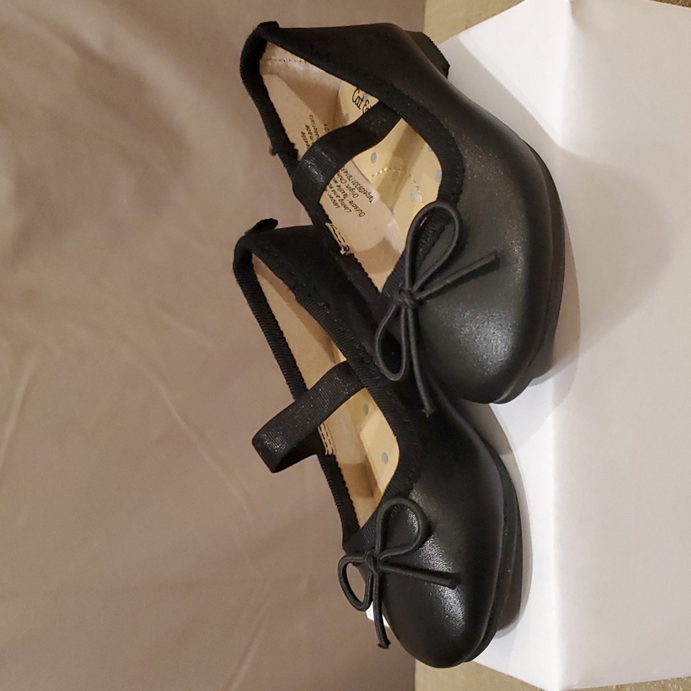 5 Toddler Girls, Black Slip-On Ballet Flats by Cat & Jack